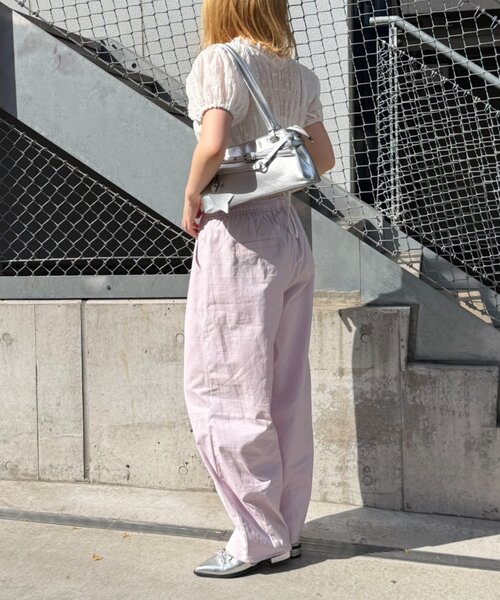 w closet(ダブルクローゼット)の「イージーギャザーPT(その他パンツ・レディース・ピンク/ネイビー/オフホワイト・MEDIUM/SMALL)」の17枚目の写真
