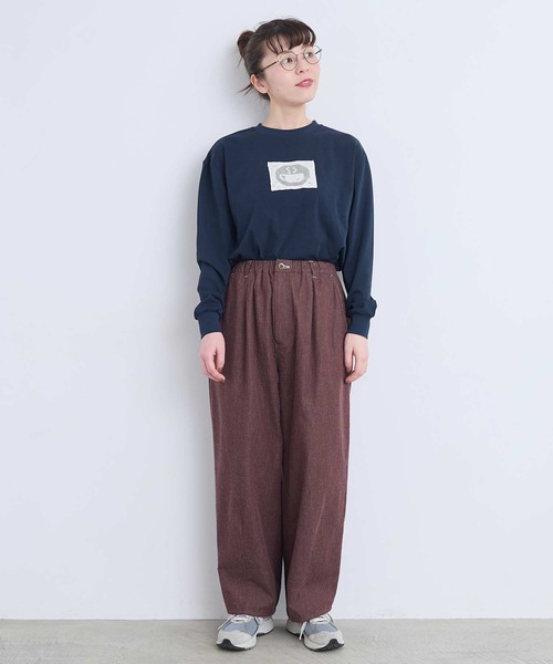 l'atelier du savon(アトリエドサボン)の「6オンスやわらかデニム カーブパンツ(その他パンツ・レディース・ブラウン/ネイビー・FREE)」の18枚目の写真