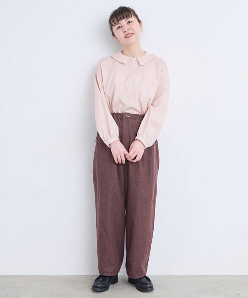 l'atelier du savon(アトリエドサボン)の「6オンスやわらかデニム カーブパンツ(その他パンツ・レディース・ブラウン・FREE)」の22枚目の写真