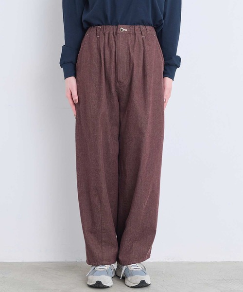 l'atelier du savon(アトリエドサボン)の「6オンスやわらかデニム カーブパンツ(その他パンツ・レディース・ブラウン・FREE)」の10枚目の写真
