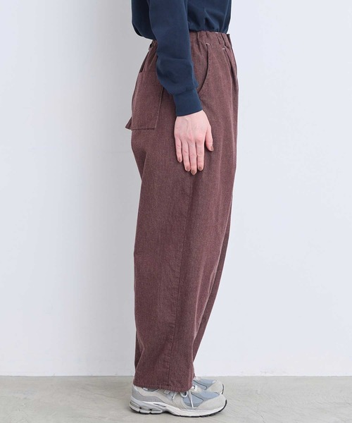 l'atelier du savon(アトリエドサボン)の「6オンスやわらかデニム カーブパンツ(その他パンツ・レディース・ブラウン・FREE)」の9枚目の写真