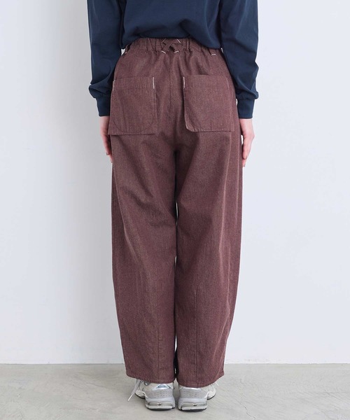 l'atelier du savon(アトリエドサボン)の「6オンスやわらかデニム カーブパンツ(その他パンツ・レディース・ブラウン・FREE)」の8枚目の写真