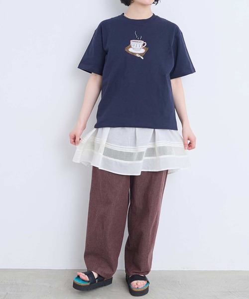 l'atelier du savon(アトリエドサボン)の「6オンスやわらかデニム カーブパンツ(その他パンツ・レディース・ブラウン・FREE)」の16枚目の写真