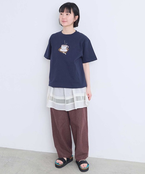 l'atelier du savon(アトリエドサボン)の「6オンスやわらかデニム カーブパンツ(その他パンツ・レディース・ブラウン・FREE)」の11枚目の写真
