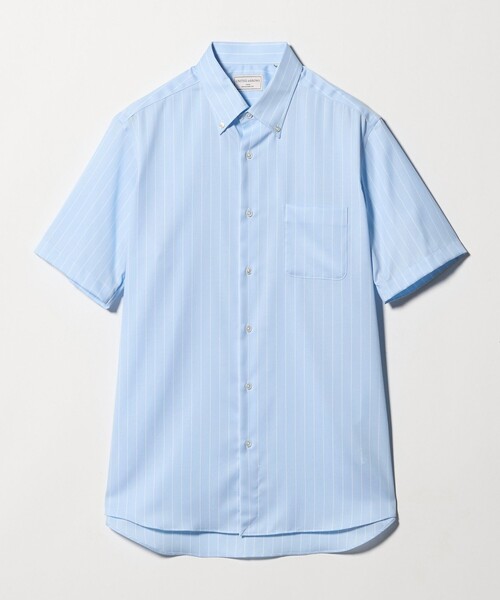 UNITED ARROWS(ユナイテッドアローズ)の「イージーケア AG パナマ ショートスリーブ ストライプ ボタンダウンカラーシャツ 抗菌防臭 通気性(シャツ/ブラウス・メンズ・ライトブルー・S/M/XL/L)」の15枚目の写真