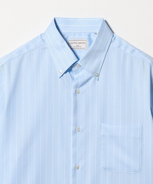 UNITED ARROWS(ユナイテッドアローズ)の「イージーケア AG パナマ ショートスリーブ ストライプ ボタンダウンカラーシャツ 抗菌防臭 通気性(シャツ/ブラウス・メンズ・ライトブルー・S/M/XL/L)」の17枚目の写真