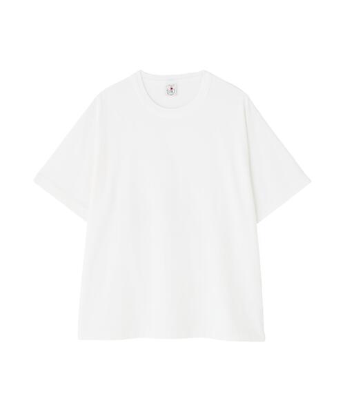 The Make Happy Studio(ザメイクハッピーストゥディオ)の「The Make Happy Studio/ザメイクハッピーストゥディオ/CREWNECK PIGMENT TEE(Tシャツ/カットソー・メンズ・ブラック/ブラウン/ホワイト/パープル/マスタード・L/XL/M)」の10枚目の写真