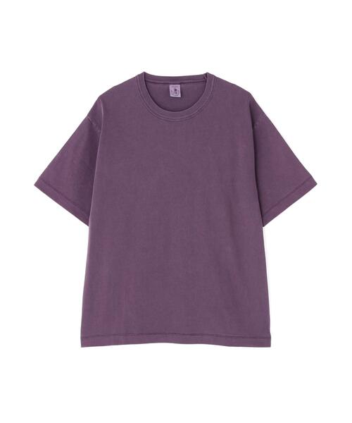 The Make Happy Studio(ザメイクハッピーストゥディオ)の「The Make Happy Studio/ザメイクハッピーストゥディオ/CREWNECK PIGMENT TEE(Tシャツ/カットソー・メンズ・ブラック/ブラウン/ホワイト/パープル/マスタード・L/XL/M)」の14枚目の写真