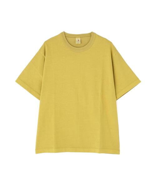 The Make Happy Studio(ザメイクハッピーストゥディオ)の「The Make Happy Studio/ザメイクハッピーストゥディオ/CREWNECK PIGMENT TEE(Tシャツ/カットソー・メンズ・ブラック/ブラウン/ホワイト/パープル/マスタード・L/XL/M)」の16枚目の写真