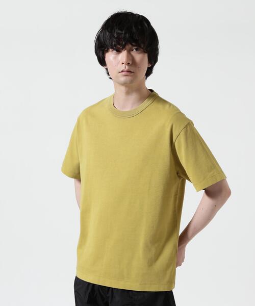 The Make Happy Studio（ザメイクハッピーストゥディオ）の「The Make Happy Studio/ザメイクハッピーストゥディオ/CREWNECK PIGMENT TEE（Tシャツ/カットソー・メンズ・ブラック/ブラウン/ホワイト/パープル/マスタード・L/XL/M）」の10枚目の写真