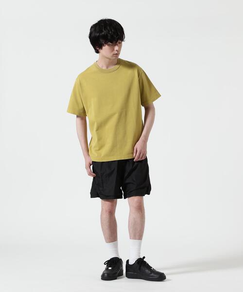 The Make Happy Studio（ザメイクハッピーストゥディオ）の「The Make Happy Studio/ザメイクハッピーストゥディオ/CREWNECK PIGMENT TEE（Tシャツ/カットソー・メンズ・ブラック/ブラウン/ホワイト/パープル/マスタード・L/XL/M）」の11枚目の写真