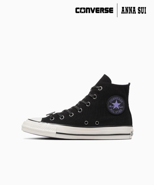ANNA SUI(アナスイ)の「CONVERSE ALL STAR AGED HI / ANNA SUI BLACK/PURPLE(スニーカー・レディース・ブラック・23cm/25cm/24.5cm/24cm/23.5cm)」の4枚目の写真