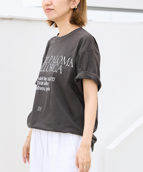 FRAMeWORK(フレームワーク)の「SKIN HOTEL PALOMA MALLORCA T(Tシャツ/カットソー・レディース・ベージュ/スミクロ/ホワイト・FREE)」の8枚目の写真