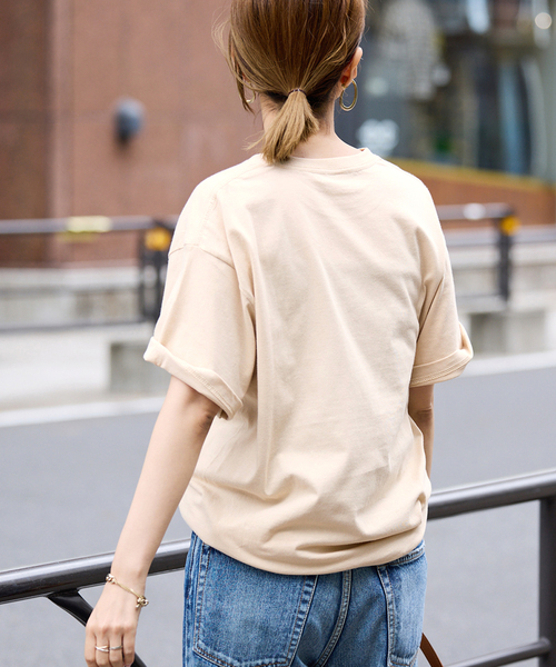 FRAMeWORK(フレームワーク)の「SKIN HOTEL PALOMA MALLORCA T(Tシャツ/カットソー・レディース・ベージュ/スミクロ/ホワイト・FREE)」の19枚目の写真