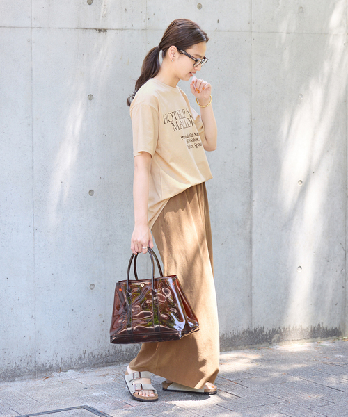 FRAMeWORK(フレームワーク)の「SKIN HOTEL PALOMA MALLORCA T(Tシャツ/カットソー・レディース・ベージュ/スミクロ/ホワイト・FREE)」の17枚目の写真