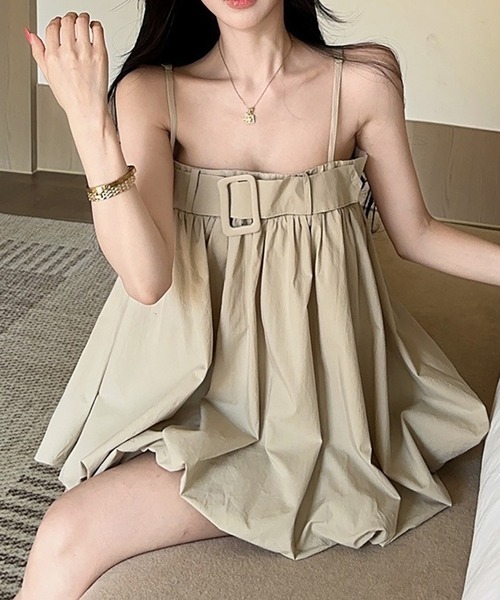 Girly Doll(ガーリードール)の「バルーンキャミソール(キャミソール・レディース・ベージュ・F)」の8枚目の写真