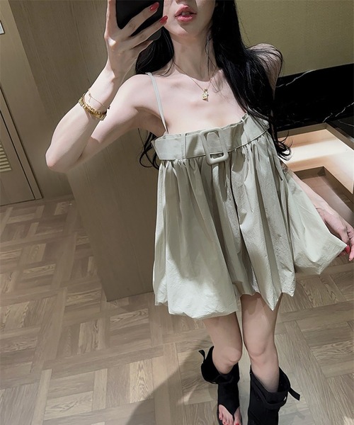 Girly Doll(ガーリードール)の「バルーンキャミソール(キャミソール・レディース・ベージュ・F)」の10枚目の写真