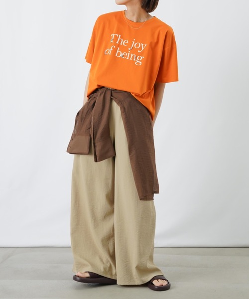 LUCA/LADY LUCK LUCA(ルカ/レディラックルカ)の「LC/LLL ビジューT/ラインストーンモチーフT(Tシャツ/カットソー・レディース・ブルー/オフホワイト/オレンジ/チャコールグレー・FREE)」の8枚目の写真