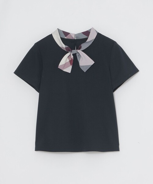 リボンネックカットソー（Tシャツ/カットソー）｜BLUE LABEL