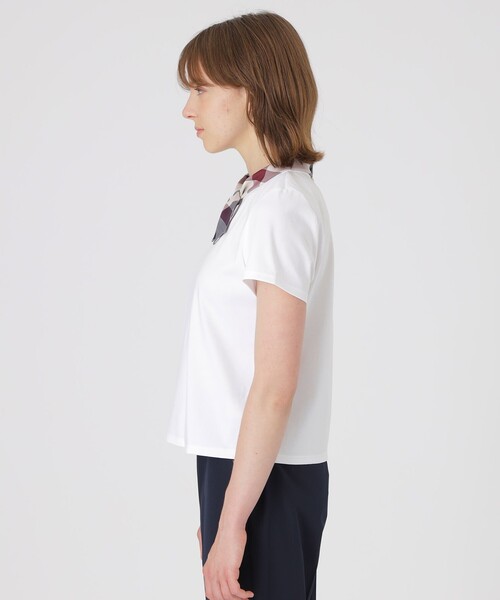 BLUE LABEL CRESTBRIDGE(ブルーレーベルクレストブリッジ)の「リボンネックカットソー(Tシャツ/カットソー・レディース・ダークネイビー/ブラック/ホワイト・40/38)」の8枚目の写真
