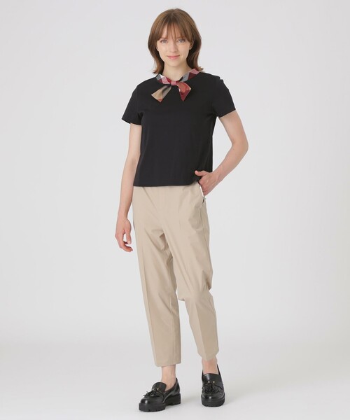 BLUE LABEL CRESTBRIDGE(ブルーレーベルクレストブリッジ)の「リボンネックカットソー(Tシャツ/カットソー・レディース・ダークネイビー/ブラック/ホワイト・40/38)」の4枚目の写真