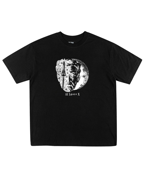 NAVYTEAM(ネイビーチーム)の「AIスペース x 半袖Tシャツ(4色)(Tシャツ/カットソー・レディース・ホワイト/ライトグレー/ネイビー/ブラック・SMALL/MEDIUM/LARGE/X-LARGE)」の2枚目の写真