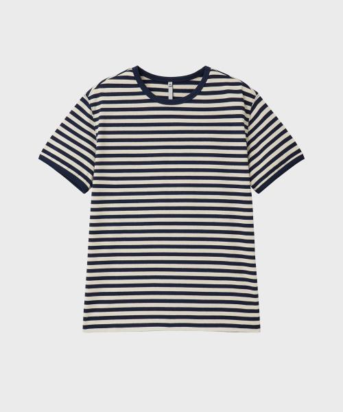 NOIRER(ノイア)の「マリンストライプTシャツ(ネイビーアイ)(Tシャツ/カットソー・メンズ・その他・48/50/52)」の2枚目の写真
