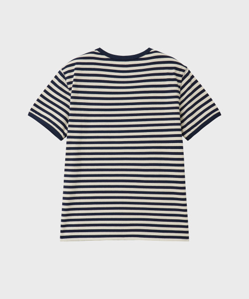 NOIRER(ノイア)の「マリンストライプTシャツ(ネイビーアイ)(Tシャツ/カットソー・メンズ・その他・48/50/52)」の3枚目の写真