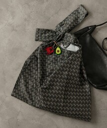 Firsthand（ファーストハンド）の「Firsthand/ファーストハンド 総柄 モノグラム プリント マルシェバッグ　ラージサイズ（エコバッグ/サブバッグ）」