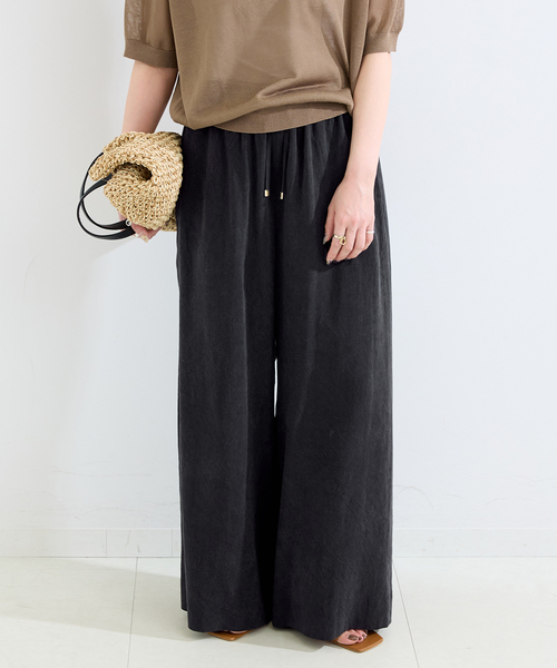 B.C STOCK(ベーセーストック)の「《追加2》手洗い可 / フィブリルRelaxパンツ(スラックス・レディース・ブラック/ベージュ/カーキ・SMALL/MEDIUM)」の7枚目の写真
