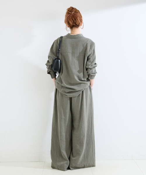 B.C STOCK(ベーセーストック)の「《追加2》手洗い可 / フィブリルRelaxパンツ(スラックス・レディース・ブラック/ベージュ/カーキ・SMALL/MEDIUM)」の18枚目の写真