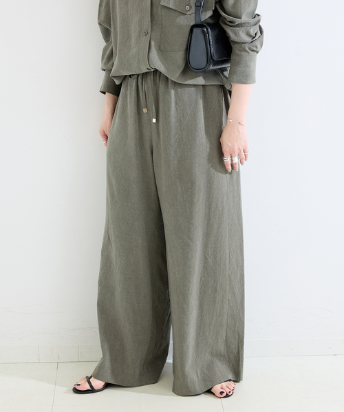 B.C STOCK(ベーセーストック)の「《追加2》手洗い可 / フィブリルRelaxパンツ(スラックス・レディース・ブラック/ベージュ/カーキ・SMALL/MEDIUM)」の19枚目の写真