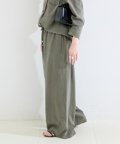 B.C STOCK(ベーセーストック)の「《追加2》手洗い可 / フィブリルRelaxパンツ(スラックス・レディース・ブラック/ベージュ/カーキ・SMALL/MEDIUM)」の20枚目の写真