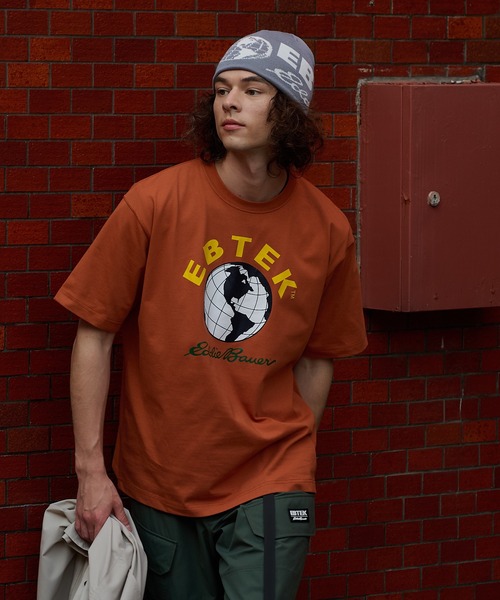 Eddie Bauer(エディーバウアー)の「EBTEK ロゴ 半袖Tシャツ(Tシャツ/カットソー・メンズ・ブラック/ダークオレンジ/ホワイト・XL/S/L/M)」の3枚目の写真