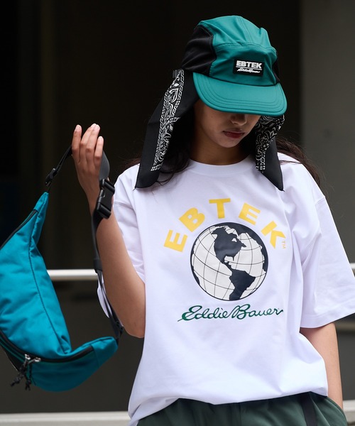 Eddie Bauer(エディーバウアー)の「EBTEK ロゴ 半袖Tシャツ(Tシャツ/カットソー・メンズ・ブラック/ダークオレンジ/ホワイト・XL/S/L/M)」の18枚目の写真