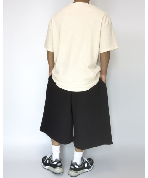 PACIENCIA(パシエンシア)の「オーバーサイズワッフルヘンリーネック半袖アイボリー(Tシャツ/カットソー・メンズ・その他・LARGE/X-LARGE/XX-LARGE)」の5枚目の写真