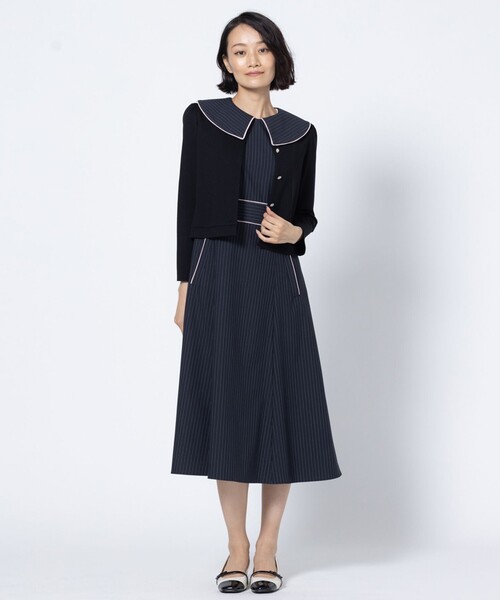 TOCCA（トッカ）の「LADY IN STRIPE ドレス（ワンピース・レディース・ネイビー系5/ブラウン系5・2/0/4）」の17枚目の写真