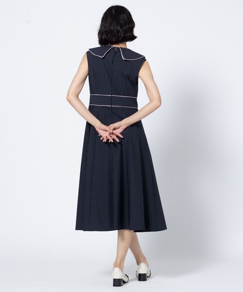 TOCCA（トッカ）の「LADY IN STRIPE ドレス（ワンピース・レディース・ネイビー系5/ブラウン系5・2/0/4）」の20枚目の写真