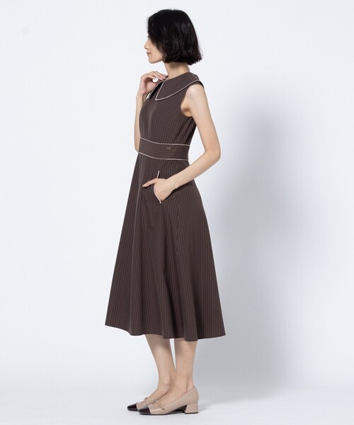 TOCCA（トッカ）の「LADY IN STRIPE ドレス（ワンピース・レディース・ネイビー系5/ブラウン系5・2/0/4）」の22枚目の写真