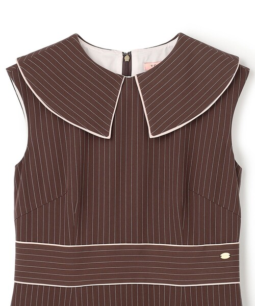 TOCCA（トッカ）の「LADY IN STRIPE ドレス（ワンピース・レディース・ネイビー系5/ブラウン系5・2/0/4）」の6枚目の写真