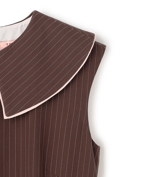 TOCCA（トッカ）の「LADY IN STRIPE ドレス（ワンピース・レディース・ネイビー系5/ブラウン系5・2/0/4）」の7枚目の写真