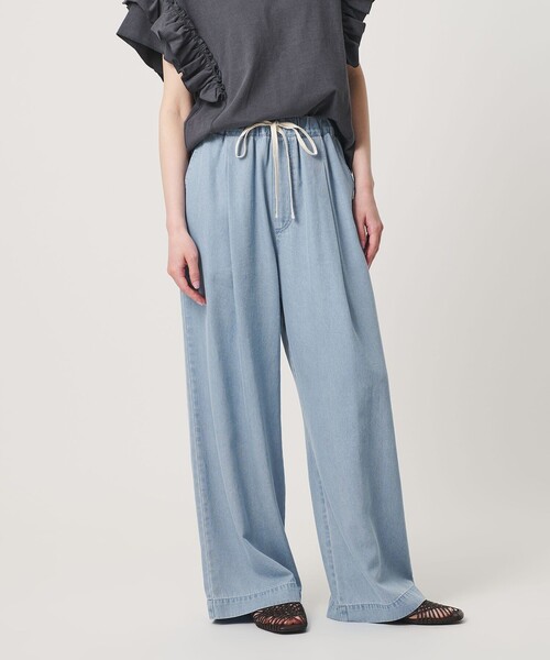 BEAUTY&YOUTH UNITED ARROWS(ビューティーアンドユースユナイテッドアローズ)の「【WEB限定】ライトデニム イージーパンツ ウォッシャブル(デニムパンツ・レディース・ライトブルー/ネイビー・L/M/S)」の2枚目の写真