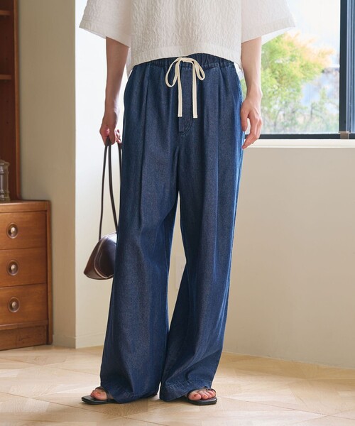 BEAUTY&YOUTH UNITED ARROWS(ビューティーアンドユースユナイテッドアローズ)の「【WEB限定】ライトデニム イージーパンツ ウォッシャブル(デニムパンツ・レディース・ライトブルー/ネイビー・L/M/S)」の17枚目の写真
