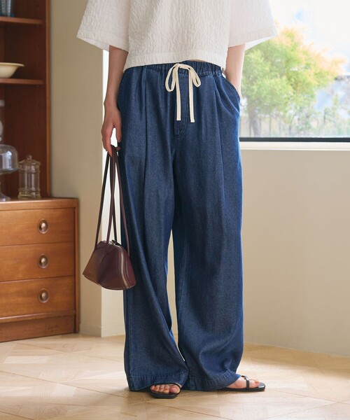 BEAUTY&YOUTH UNITED ARROWS(ビューティーアンドユースユナイテッドアローズ)の「【WEB限定】ライトデニム イージーパンツ ウォッシャブル(デニムパンツ・レディース・ライトブルー/ネイビー・L/M/S)」の18枚目の写真
