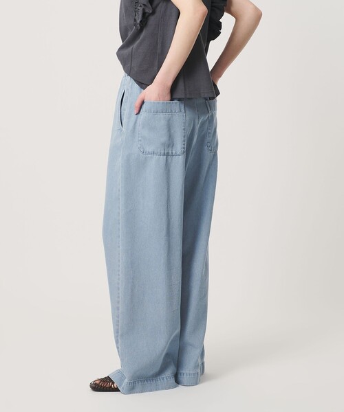 BEAUTY&YOUTH UNITED ARROWS(ビューティーアンドユースユナイテッドアローズ)の「【WEB限定】ライトデニム イージーパンツ ウォッシャブル(デニムパンツ・レディース・ライトブルー/ネイビー・L/M/S)」の12枚目の写真