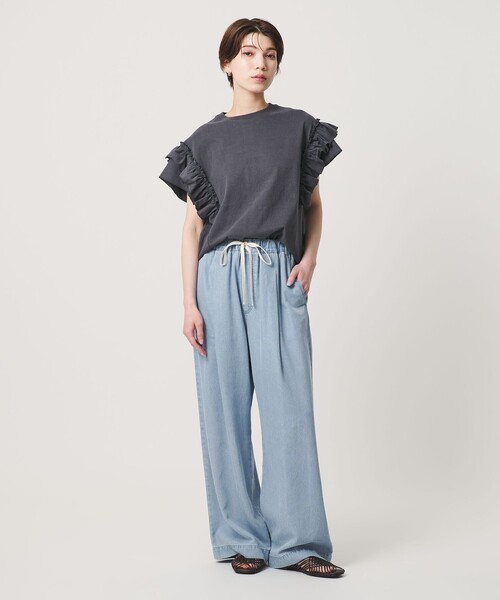 BEAUTY&YOUTH UNITED ARROWS(ビューティーアンドユースユナイテッドアローズ)の「【WEB限定】ライトデニム イージーパンツ ウォッシャブル(デニムパンツ・レディース・ライトブルー/ネイビー・L/M/S)」の13枚目の写真