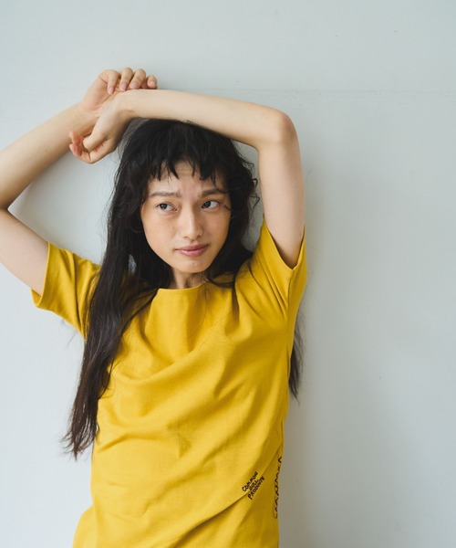 common gull products.(コモンガルプロダクツ)の「肌に残る湿度のボートネックTEE(Tシャツ/カットソー・レディース・ワイン/ホワイト系/グリーン系・SMALL/MEDIUM/LARGE)」の4枚目の写真