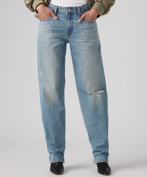Levi's(リーバイス)の「Levi's/リーバイス LOOSE TAPER ジーンズ(デニムパンツ・レディース・ホワイト/ダークインディゴブルー/ブラック/ライトインディゴブルー/インディゴブルー・25inch/24inch/23inch/28inch/27inch/26inch)」の3枚目の写真