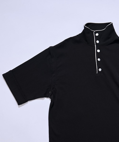 Ellno Loset(エルノロゼット)の「2wayショルダーハイネックプルオーバー(Tシャツ/カットソー・メンズ・チャコール/ブラック・SMALL/LARGE/MEDIUM)」の21枚目の写真