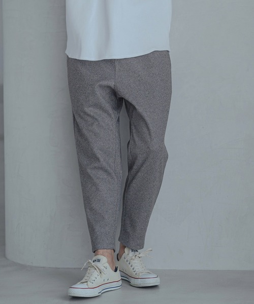 Magine(マージン)の「mp15246-Melange Herringbone Brushed Stretch Tapered Easy Pants イージーパンツ(MGN-263-022)(その他パンツ・メンズ・ブラック/ベージュ/グレー・44/46/48)」の3枚目の写真